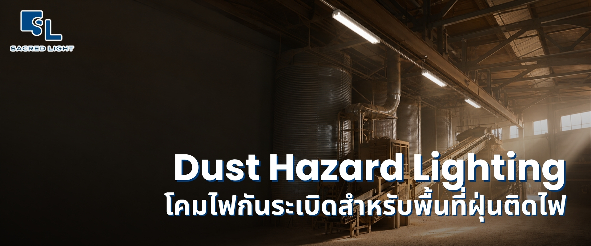 โคมไฟกันการระเบิด ป้องกันการลุกไหม้ในสภาพแวดล้อมที่มีฝุ่นละออง