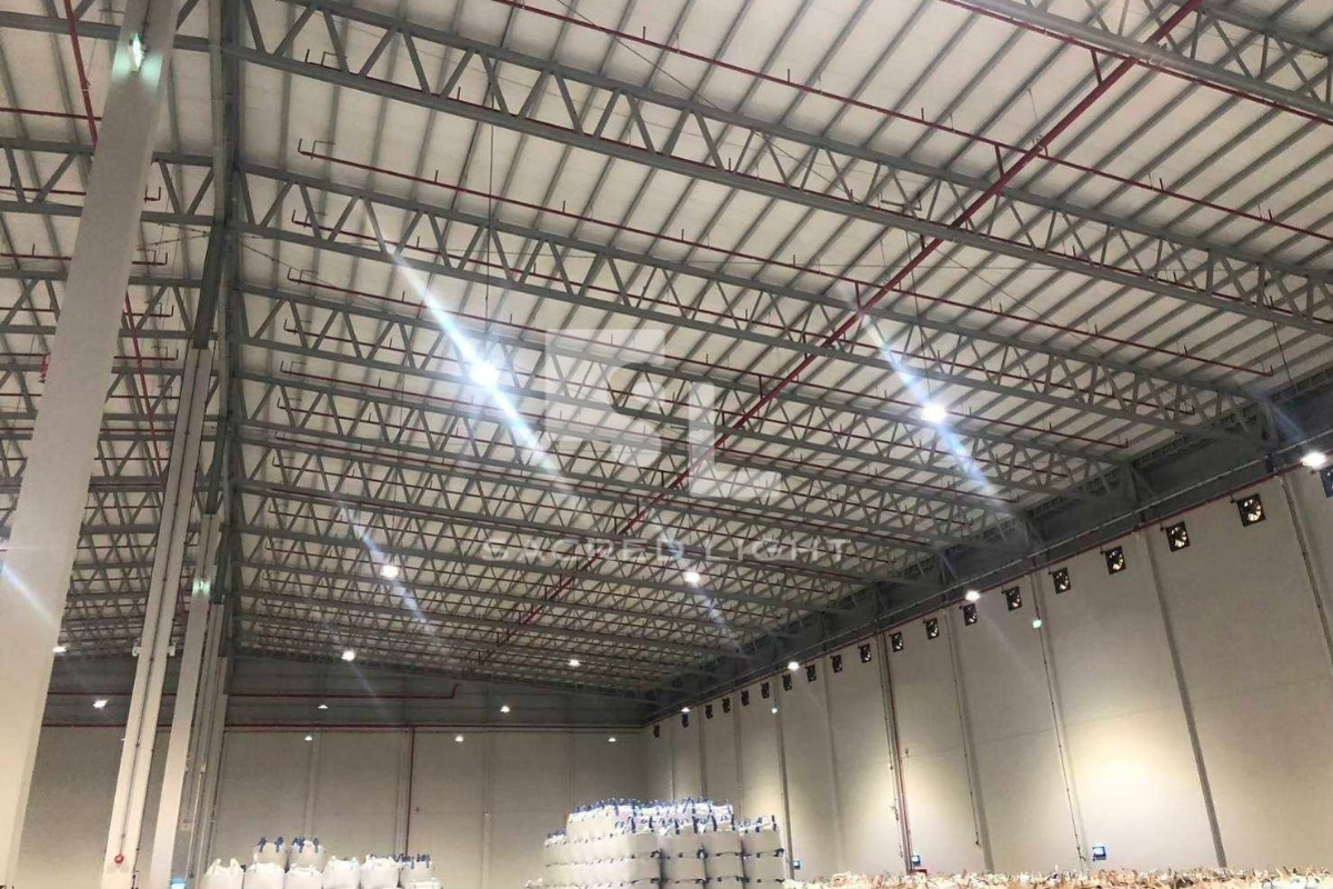 ผลงานการติดตั้งโคมไฟ Clean Room LED คลังข้าวสาร โรงงานผลิตข้าวสาร @สระบุรี