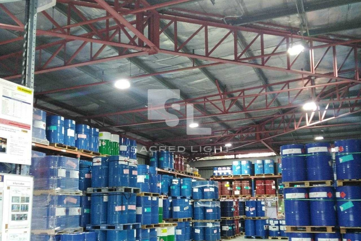 ผลงานการติดตั้งโคมไฟฟลัดไลท์กันระเบิด LED โรงงานผลิตสี @ชลบุรี
