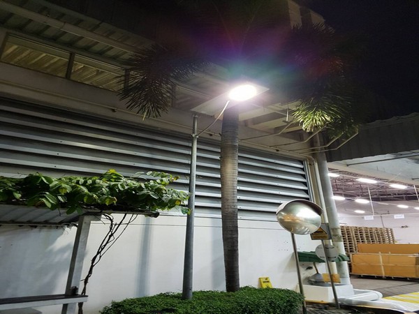 ผลงานการติดตั้งโคมไฟถนน LED ระบบโซล่าเซลล์ (SOLAR LED STREET LIGHT) @บริษัทผลิตส่วนประกอบของรถยนต์