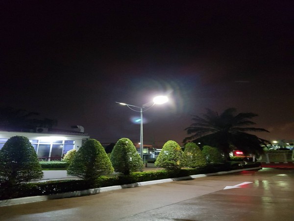 ผลงานการติดตั้งโคมไฟถนน LED ระบบโซล่าเซลล์ (SOLAR LED STREET LIGHT) @บริษัทผลิตส่วนประกอบของรถยนต์