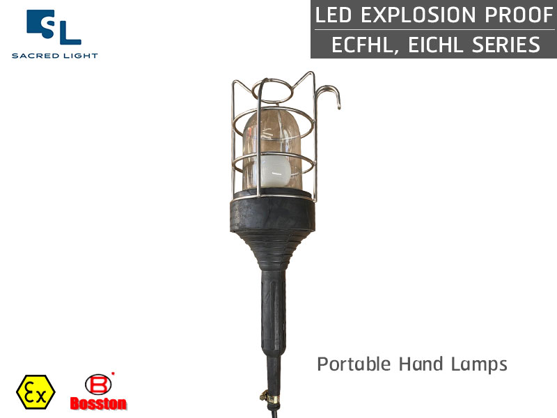 โคมไฟกันระเบิดแบบพกพา LED รุ่น ECFHL, EICHL Series