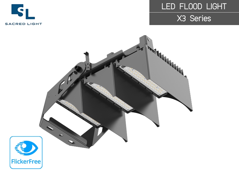 ไฟสปอร์ตไลท์สนามฟุตบอล LED 350–1300W | MASTERPRO‑X3 | Sacred Light
