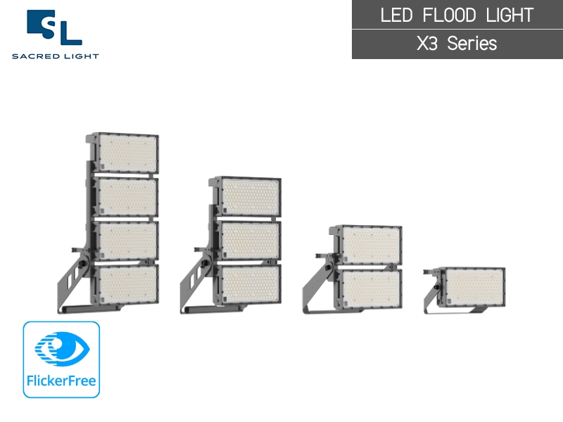 ไฟสปอร์ตไลท์สนามฟุตบอล LED 350&ndash;1300W | MASTERPRO‑X3 | Sacred Light