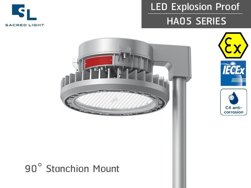 โคมไฟกันระเบิด LED ไฮเบย์ HA05 Series 20W–240W สำหรับ Zone 1 Zone 2