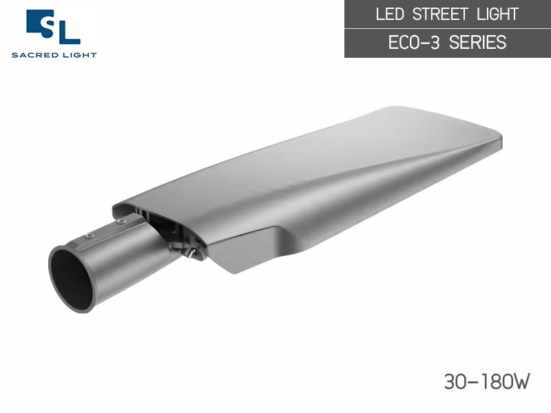 โคมไฟถนน LED ECO-3 Series 30W–180W สำหรับถนน ลานจอดรถ และพื้นที่กลางแจ้ง