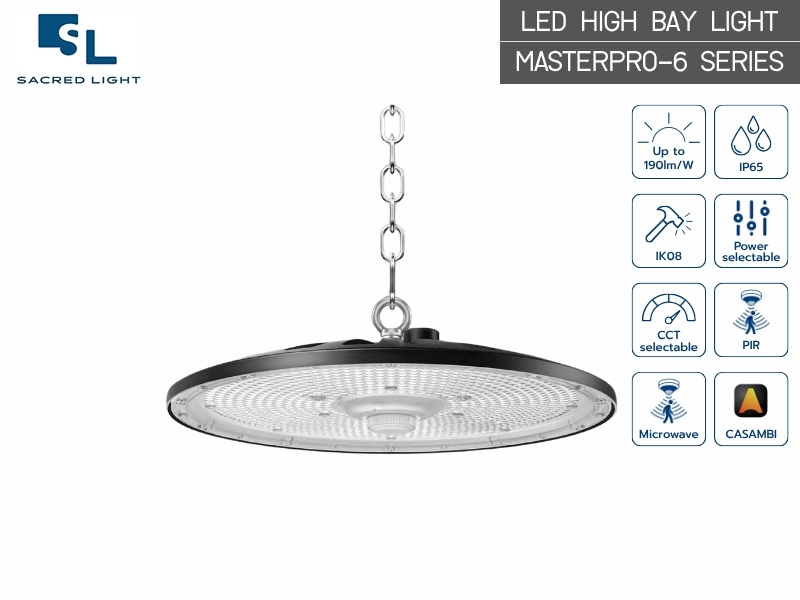 โคมไฟไฮเบย์ LED MASTERPRO-6 Series | High Bay 100W-200W UGR<22