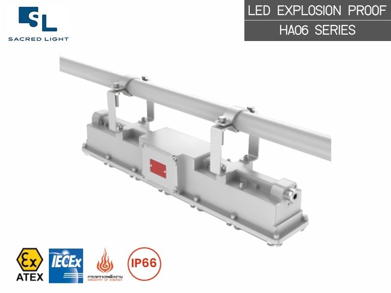 โคมไฟกันระเบิดแบบยาว HA06 Series | LED Explosion Proof Linear Light 20W-100W