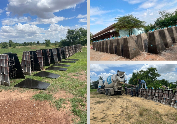 ตอม่อเสาไฟ หรือ ฐานเสาไฟฟ้า คือส่วนฐานคอนกรีตที่ใช้รองรับและยึดเสาไฟลงกับพื้นดิน ทำหน้าที่เชื่อมต่อระหว่างเสาไฟกับฐานราก เช่น เสาเข็ม เพื่อกระจายน้ำหนักและแรงต่าง ๆ จากเสาไฟลงสู่ดินอย่างมั่นคงตอม่อผลิตจากคอนกรีตเสริมเหล็กกำลังสูง มีทั้งแบบหล่อในที่และแบบสำเร็จรูปที่หล่อจากโรงงานแล้วนำมาฝังดิน ณ จุดติดตั้ง ความแข็งแรงของตอม่อมีความสำคัญมากเพราะต้องรองรับทั้งน้ำหนักตัวเสาไฟ แรงลมที่พัดกระทำบนเสา รวมถึงแรงกระแทกที่อาจเกิดจากอุบัติเหตุ เช่น รถชนเสาไฟหากตอม่อไม่ได้มาตรฐาน เช่น คอนกรีตไม่มีเหล็กเสริมภายใน อาจเกิดการแตกร้าวหรือหักได้ง่ายเมื่อรับแรงดึงจากลมแรง ส่งผลให้เสาไฟมีโอกาสล้มก่อให้เกิดความเสียหายต่อทรัพย์สินหรือ ชีวิตได้ตอม่อสำเร็จรูปสำหรับเสาไฟที่ผลิตโดยผู้ผลิตไทยจะถูกออกแบบขนาดให้เหมาะสมกับความสูงของเสาไฟแต่ละระดับที่นิยมใช้ เช่น ฐานเสาไฟสำหรับเสาสูง 6–9 เมตร และ 9–12 เมตร เป็นต้น โดยทั่วไปขนาดตอม่อที่นิยมมีตั้งแต่ประมาณ 40×70×80 ซม. ไปจนถึง 50×80×120 ซม. พร้อมเหล็กข้ออ้อยเสริมภายในและมีการฝัง J-bolt หรือสลักเกลียวรูปตัว J สำหรับยึดแผ่นเพลทฐานเสาไฟไว้ในคอนกรีตตั้งแต่ขั้นตอนการหล่อ เมื่อทำการติดตั้งหน้างาน ช่างเพียงยกเสาไฟมาติดตั้งบนตอม่อโดยยึดกับเพลทและน็อตที่โผล่ขึ้นมาจาก J-bolt ก็จะได้เสาไฟที่ยึดติดกับฐานรากอย่างมั่นคง คุณสมบัติที่ดีของตอม่อเสาไฟ ความแข็งแรงทนทาน: ควรผลิตจากคอนกรีตหล่อที่มีส่วนผสมได้มาตรฐานวิศวกรรม ผ่านการรับรองมาตรฐานกรมทางหลวงหรือหน่วยงานที่เกี่ยวข้อง เพื่อมั่นใจว่าใช้งานภายนอกได้ยาวนานโดยไม่แตกร้าวwazzadu มีอุปกรณ์ครบในตัว: ตอม่อสำเร็จรูปมักฝังท่อร้อยสายไฟไว้ภายใน และติดตั้ง J-bolt ตามระยะมาตรฐานมาพร้อม ทำให้ง่ายต่อการเดินสายไฟและประกอบเสาไฟหน้างาน คุณภาพสม่ำเสมอ: การผลิตจากโรงงานที่ได้มาตรฐานทำให้ตอม่อแต่ละชิ้นมีคุณภาพและขนาดคงที่กว่าเทียบกับการหล่อคอนกรีตฐานรากหน้างานซึ่งอาจมีความคลาดเคลื่อนจากฝีมือช่าง ติดตั้งง่ายรวดเร็ว: ตอม่อสำเร็จรูปใช้เวลาฝังดินและตั้งเสาไฟได้รวดเร็วกว่าการเทฐานคอนกรีตหน้างาน ลดเศษวัสดุและความสกปรกในพื้นที่ก่อสร้าง ดังนั้นตอม่อจึงเป็นส่วนประกอบเล็ก ๆ ที่มีบทบาทสำคัญอย่างยิ่งในงานติดตั้งเสาไฟฟ้ากลางแจ้ง ผู้ใช้งานควรเลือกซื้อตอม่อที่ผลิตโดยผู้ผลิตที่ได้มาตรฐาน มีเหล็กเสริมภายใน และขนาดเหมาะสมกับเสาที่จะติดตั้ง เพื่อความปลอดภัยและอายุการใช้งานที่ยืนยาวของระบบไฟส่องสว่าง
