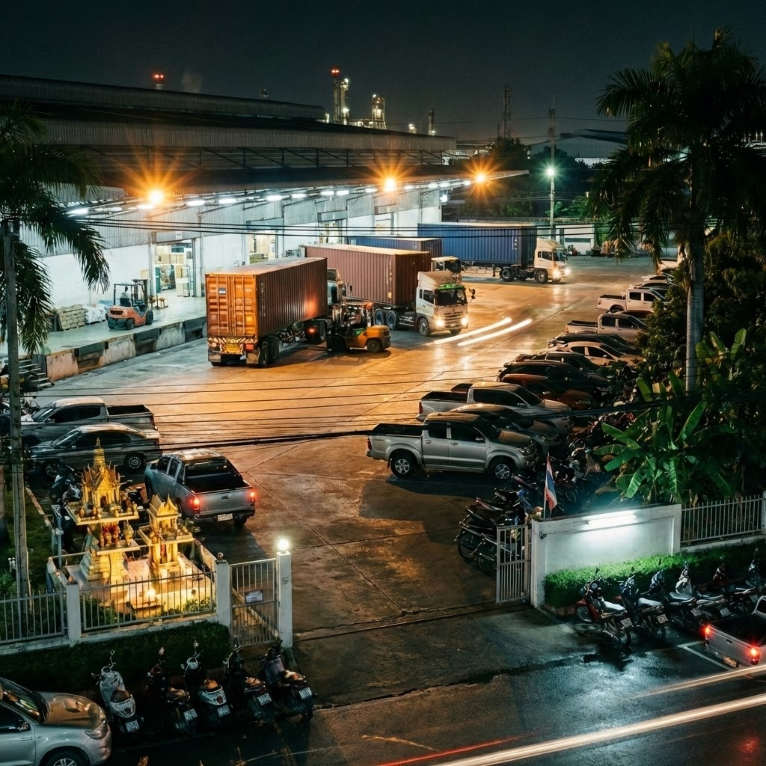 ไฟลานจอดรถและลานโหลดสินค้า