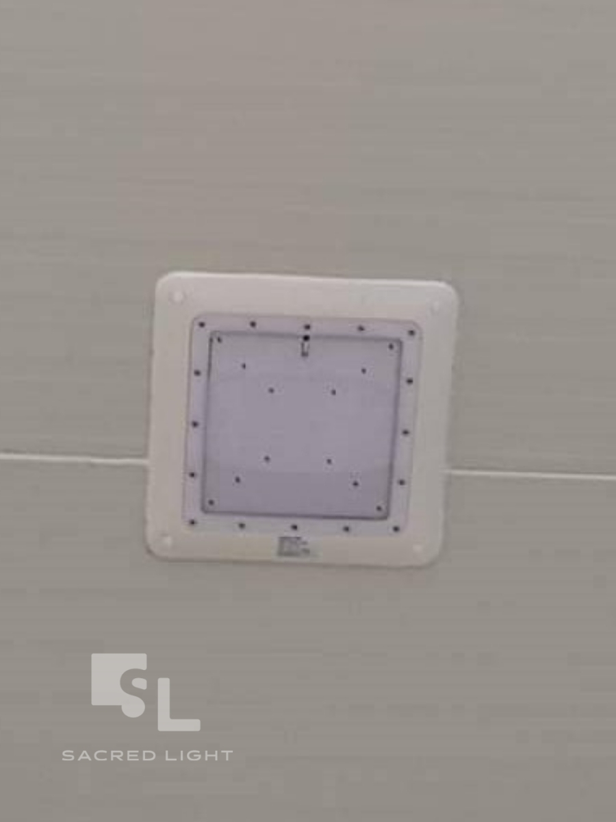 ติดตั้งโคมไฟฝังฝ้า LED CP2 โรงงาน พนัสนิคม ชลบุรี