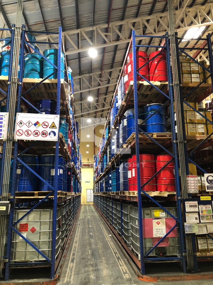 ติดตั้งโคมไฟกันระเบิด GYD 620 โรงงานหมึกพิมพ์ สมุทรสาคร