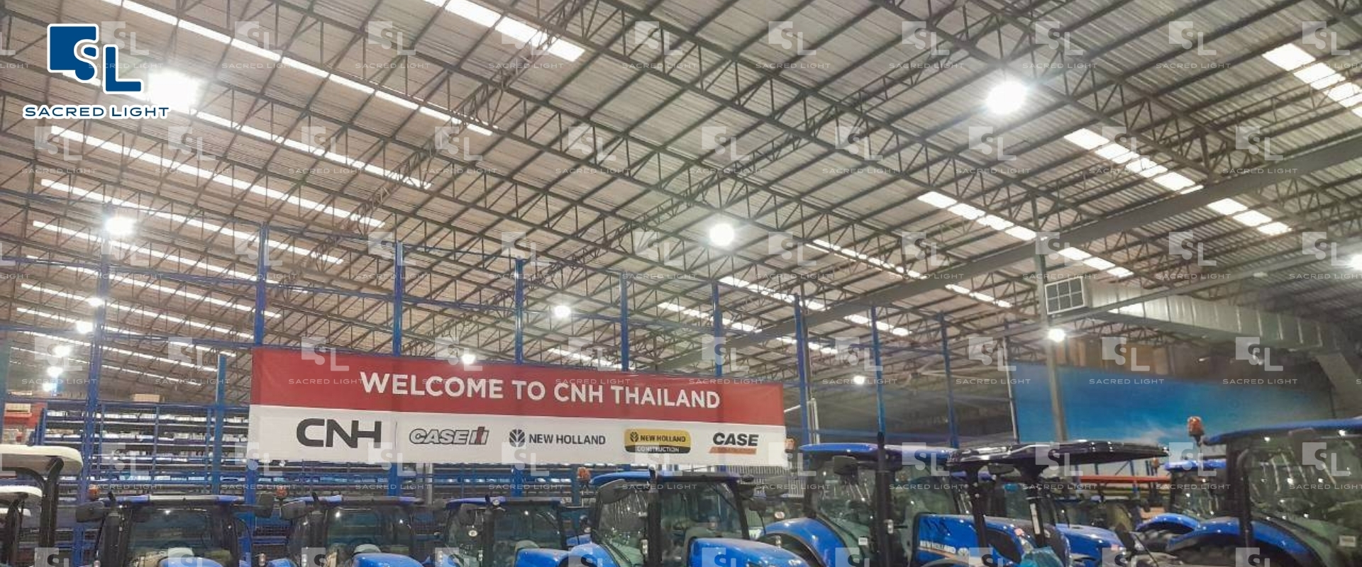 รับติดตั้งโคมไฟโรงงาน CNH Industrial Thailand