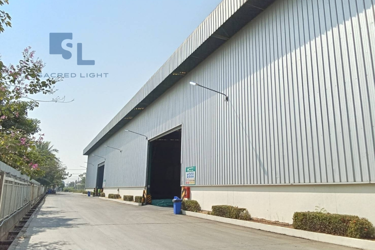ติดตั้งโคมไฟถนน LED ECO-2 Series โรงงานท่อเหล็ก ลาดหลุมแก้ว ปทุมธานี