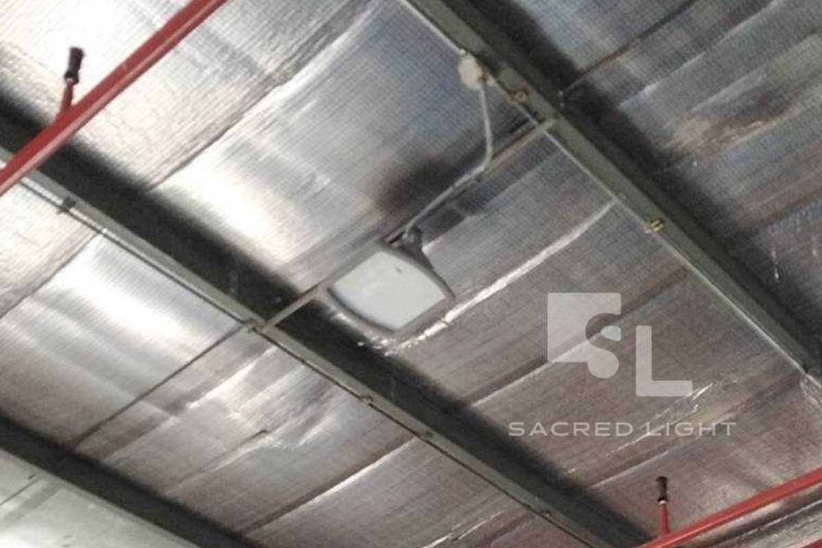 ติดตั้งโคมไฟฟลัดไลท์กันระเบิด J Series โรงงานผลิตสี ชลบุรี