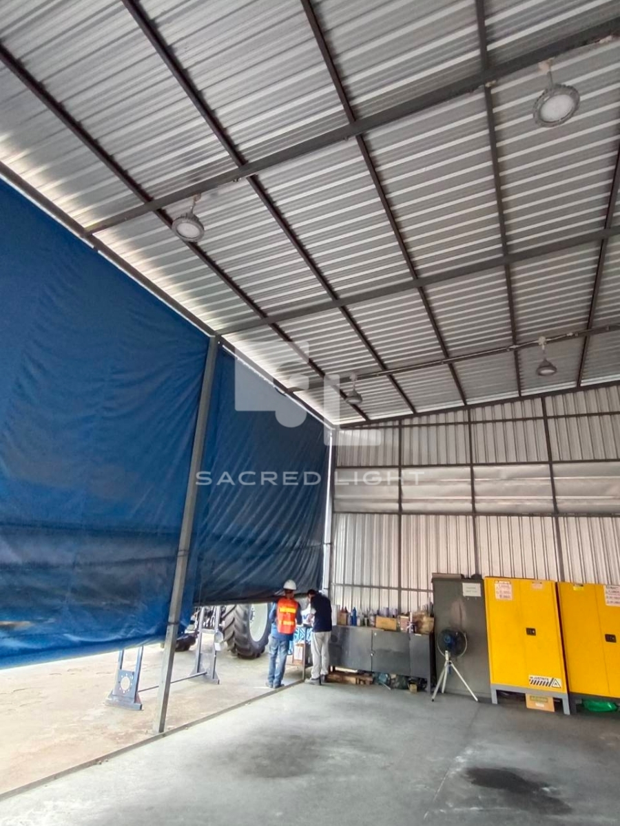 ติดตั้งโคมไฟกันระเบิด GYD 680 โรงพ่นสี สมุทรปราการ