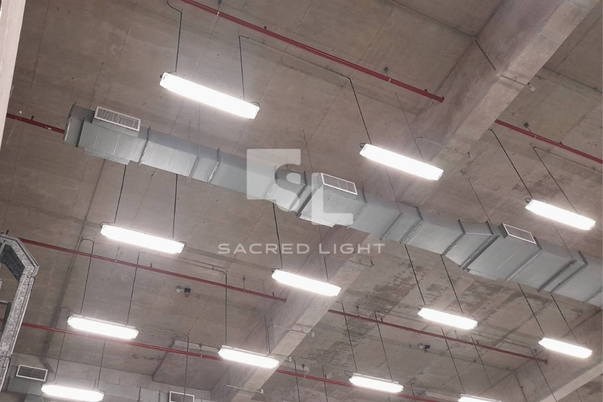 ติดตั้งโคมไฟกันระเบิด BYS Series ห้องเก็บแบตเตอรี่ โรงงานอาหารสัตว์ ขอนแก่น