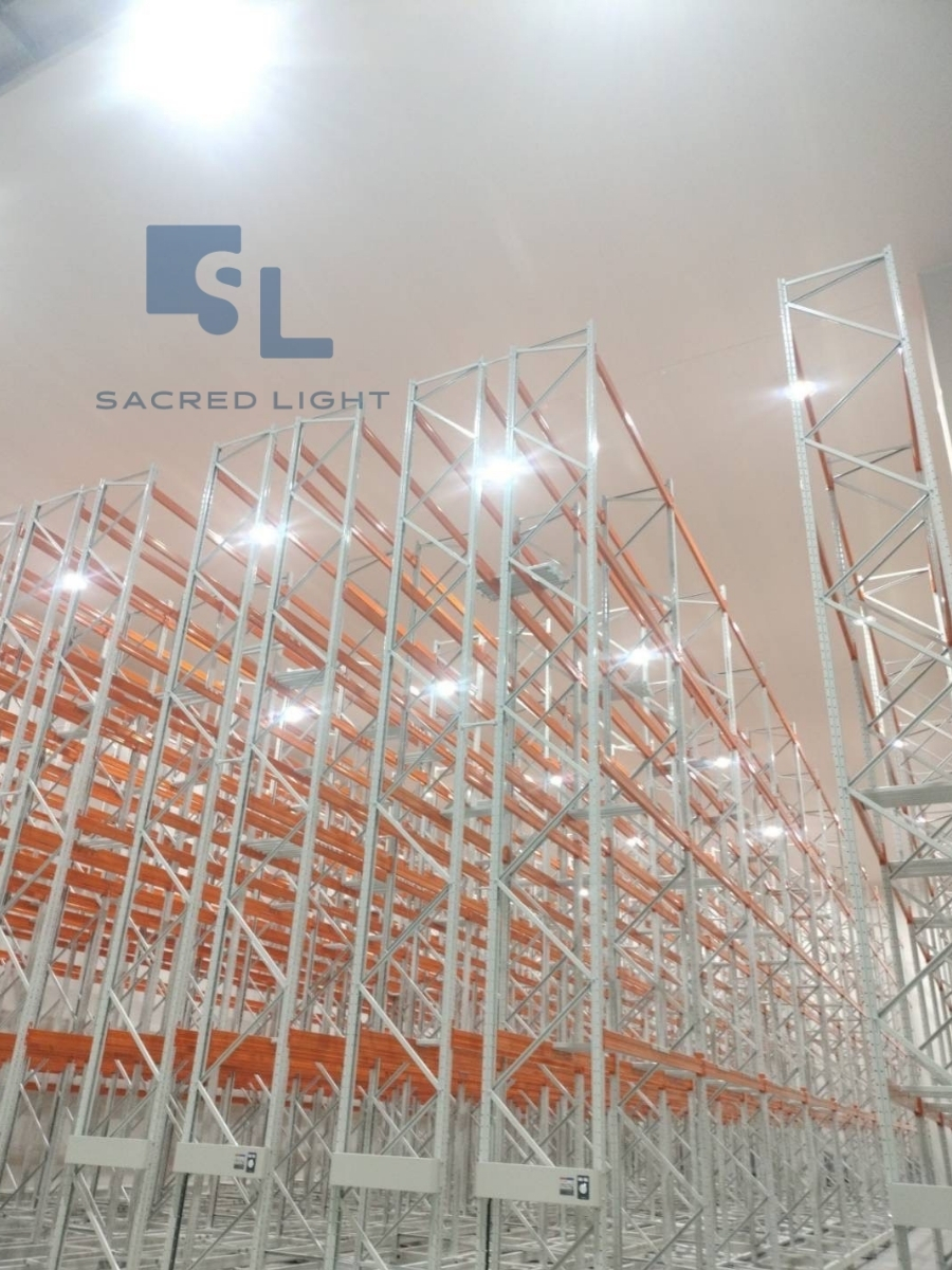 ติดตั้งโคมไฟไฮเบย์ LED รุ่น E7 โรงงานห้องเย็น บางเสาธง สมุทรปราการ