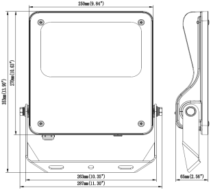 โคมไฟฟลัดไลท์ LED รุ่น MASTER-9 Series 100W