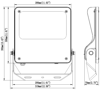 โคมไฟฟลัดไลท์ LED รุ่น MASTER-9 Series 150W