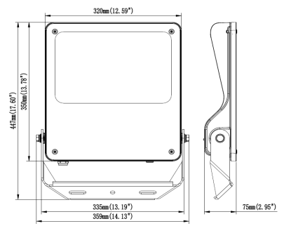 โคมไฟฟลัดไลท์ LED รุ่น MASTER-9 Series 200W