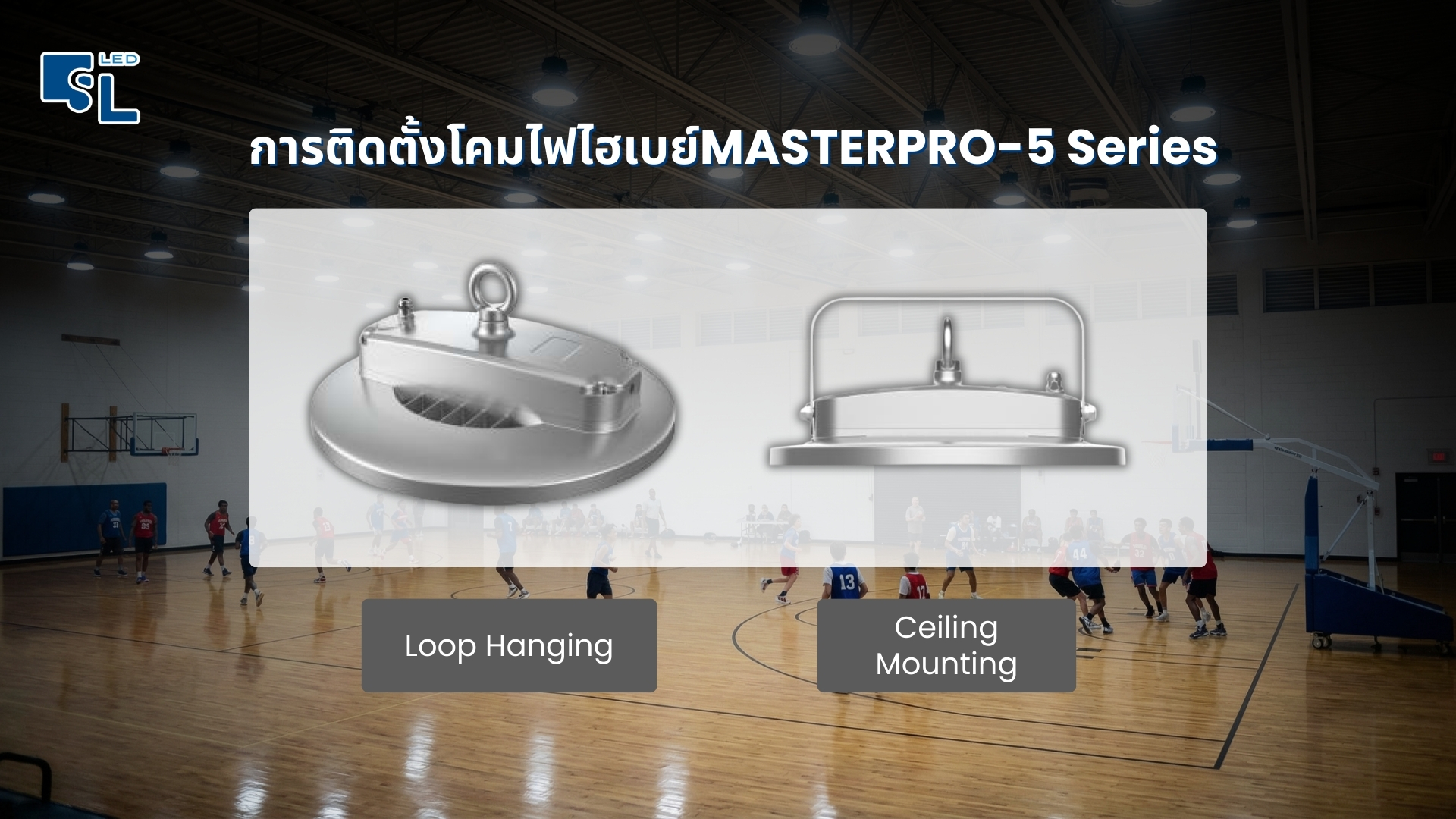 การติดตั้งแบบ Loop Hanging และ Ceiling Mounting