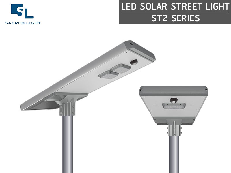 โคมไฟถนนโซล่าเซลล์  LED SOLAR STREET LIGHT ALL IN ONE  รุ่น ST2 Series