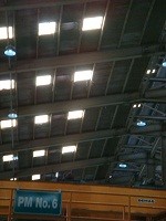 ผลงานการติดตั้งโคมไฮเบย์ LED (LED HIGH BAY) @บริษัทผลิตกระดาษสำหรับทำบรรจุภัณฑ์