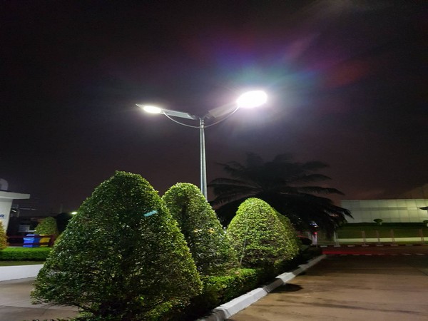 ผลงานการติดตั้งโคมไฟถนน LED ระบบโซล่าเซลล์ (SOLAR LED STREET LIGHT) @บริษัทผลิตส่วนประกอบของรถยนต์