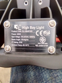ผลงานการติดตั้งโคมไฮเบย์ LED (LED HIGH BAY) และ โคมฟลัชไลท์ LED (LED FLOOD LIGHT)@บริษัทผลิตโครงสร้างเหล็ก