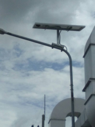ผลงานการติดตั้งโคมไฟถนน LED ระบบโซล่าเซลล์ (SOLAR LED STREET LIGHT)@บริษัทผลิตชิ้นส่วนยานยนต์