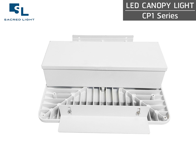 การติดตั้งแบบฝังฝ้า โคมไฟคลีนรูม LED (LED CANOPY LIGHT / LED CLEAN ROOM) : รุ่น CP1 Series 