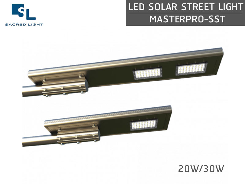 โคมไฟถนนโซล่าเซลล์  LED SOLAR STREET LIGHT ALL IN ONE  รุ่น MASTERPRO-SST Series (20W/30W)